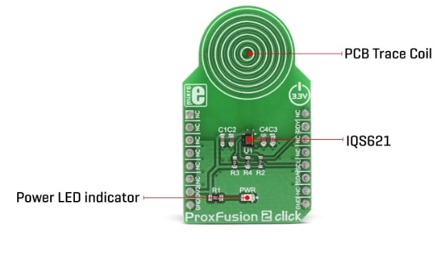 Mikroe MIKROE-3205 ProxFusion® 2 Click